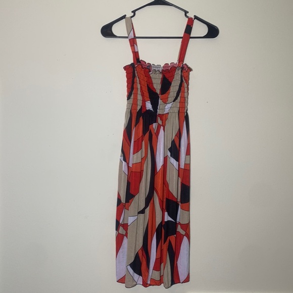 Romantic Sini Multi colored stretchy casual dress One Size fits most NWT - Picture 1 of 11